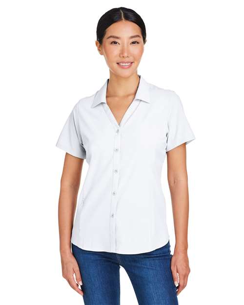 CORE365 CE510W - Women's Ultra UVP Marina Shirt - White