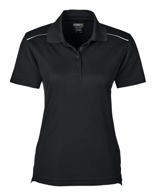 CORE365 78181R - Women's Radiant Performance Piqué Polo with Reflective Piping CORE365