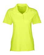 CORE365 78181R — Women's Radiant Performance Piqué Polo with Reflective Piping — Safety Yellow (flat)