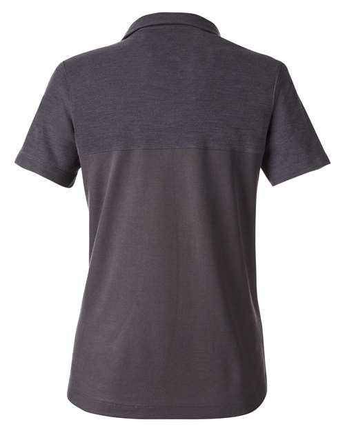 CORE365 CE112CW - Women's Fusion ChromaSoftTM Colorblock Polo - Carbon/ Carbon Heather