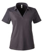 CORE365 CE112CW - Women's Fusion ChromaSoftTM Colorblock Polo - Carbon/ Carbon Heather