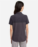 CORE365 CE112CW - Women's Fusion ChromaSoftTM Colorblock Polo - Carbon/ Carbon Heather