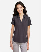 CORE365 CE112CW - Women's Fusion ChromaSoftTM Colorblock Polo - Carbon/ Carbon Heather