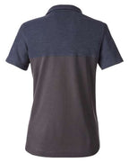 CORE365 CE112CW - Women's Fusion ChromaSoftTM Colorblock Polo - Carbon/ Classic Navy Heather