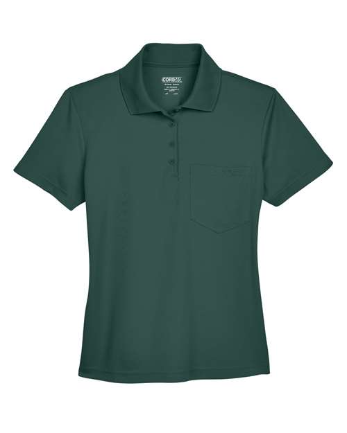 CORE365 78181P Women's Performance Pique Polo with Pocket - Forest