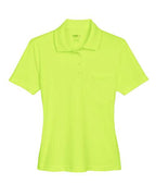 CORE365 78181P Women's Performance Pique Polo with Pocket - Safety Yellow