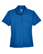 CORE365 78181P Women's Performance Pique Polo with Pocket - True Royal