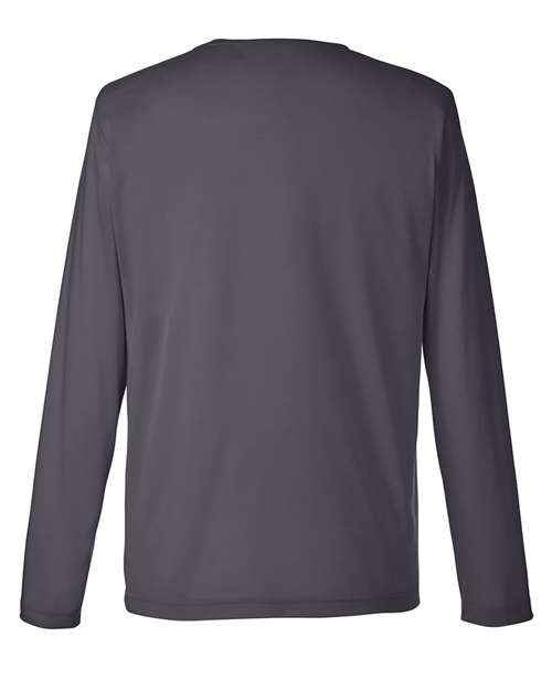 CORE365 CE111L - Unisex Fusion ChromaSoftTM Performance Long Sleeve T-Shirt - Carbon