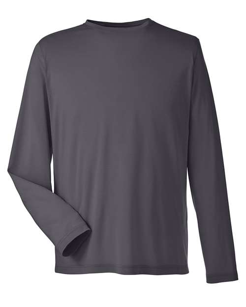 CORE365 CE111L - Unisex Fusion ChromaSoftTM Performance Long Sleeve T-Shirt - Carbon