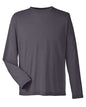 CORE365 CE111L - Unisex Fusion ChromaSoftTM Performance Long Sleeve T-Shirt - Carbon