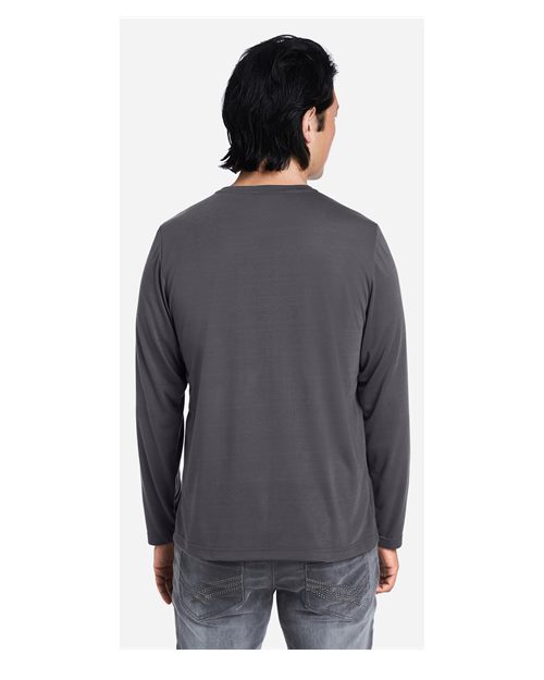 CORE365 CE111L - Unisex Fusion ChromaSoftTM Performance Long Sleeve T-Shirt - Carbon