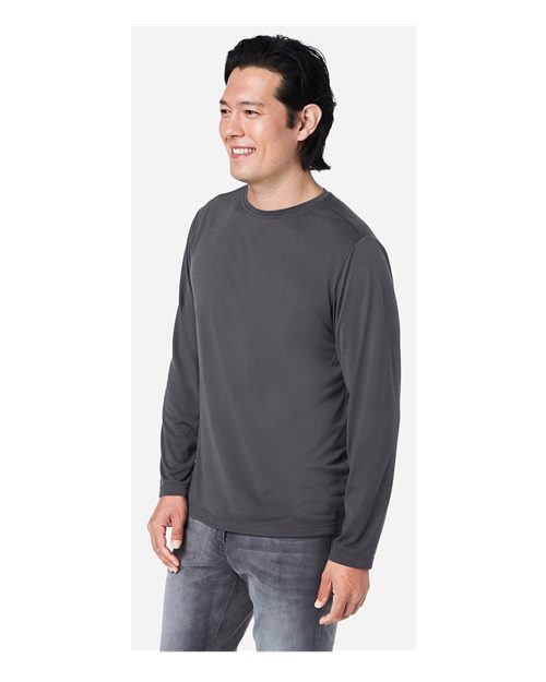 CORE365 CE111L - Unisex Fusion ChromaSoftTM Performance Long Sleeve T-Shirt - Carbon