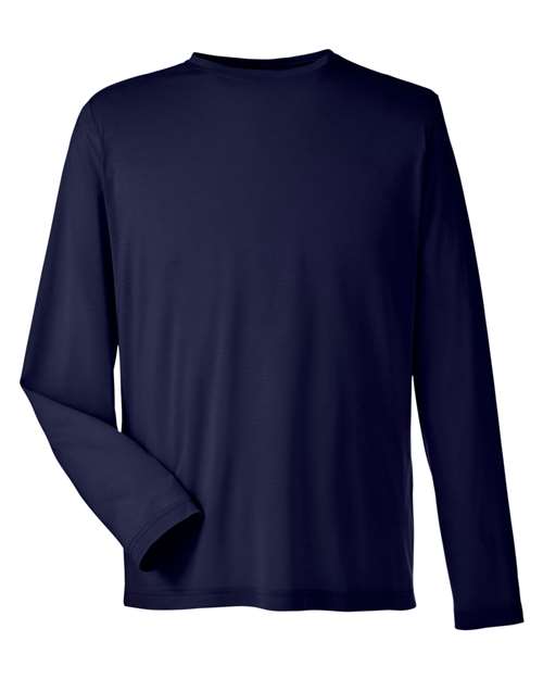 CORE365 CE111L - Unisex Fusion ChromaSoftTM Performance Long Sleeve T-Shirt - Classic Navy
