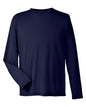 CORE365 CE111L - Unisex Fusion ChromaSoftTM Performance Long Sleeve T-Shirt - Classic Navy