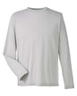 CORE365 CE111L - Unisex Fusion ChromaSoftTM Performance Long Sleeve T-Shirt - Platinum