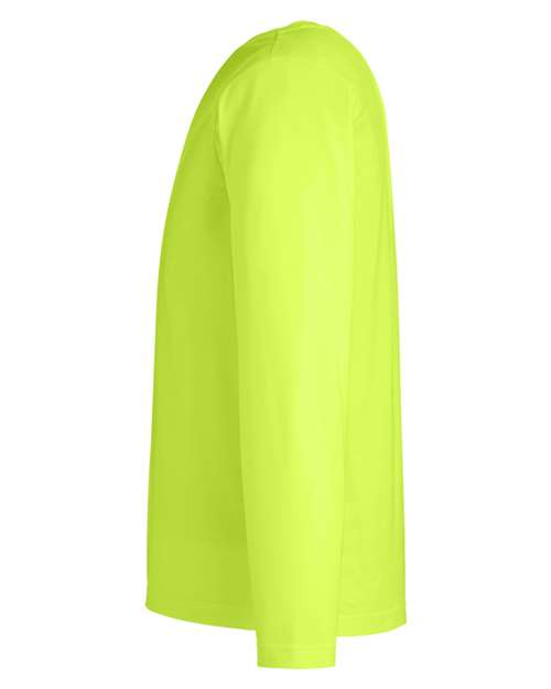 CORE365 CE111L - Unisex Fusion ChromaSoftTM Performance Long Sleeve T-Shirt - Safety Yellow