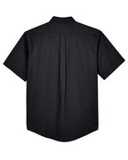 CORE365 88194 - Men's Optimum Short Sleeve Twill Dress Shirt - Black