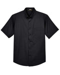 CORE365 88194 - Men's Optimum Short Sleeve Twill Dress Shirt - Black
