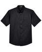 CORE365 88194 - Men's Optimum Short Sleeve Twill Dress Shirt - Black