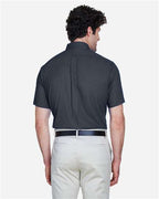 CORE365 88194 - Men's Optimum Short Sleeve Twill Dress Shirt - Carbon