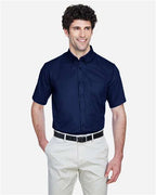 CORE365 88194 - Men's Optimum Short Sleeve Twill Dress Shirt - Classic Navy