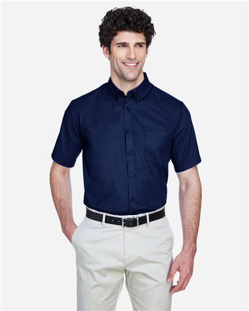 CORE365 88194 - Men's Optimum Short Sleeve Twill Dress Shirt - Classic Navy