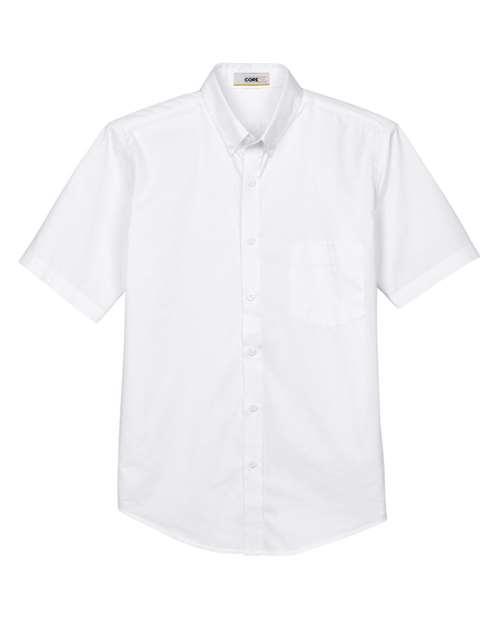 CORE365 88194 - Men's Optimum Short Sleeve Twill Dress Shirt - White