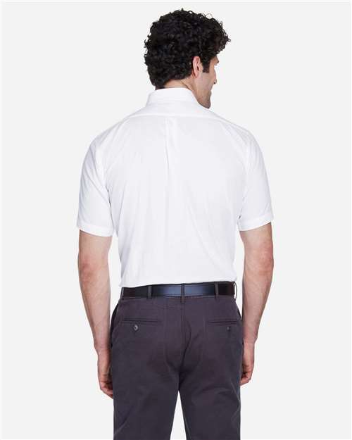 CORE365 88194 - Men's Optimum Short Sleeve Twill Dress Shirt - White