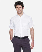 CORE365 88194 - Men's Optimum Short Sleeve Twill Dress Shirt - White