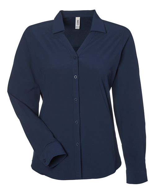 CORE365 CE510LW - Women's Ultra UVP Marina Shirt - Classic Navy