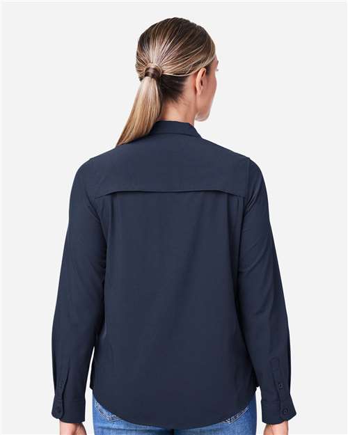 CORE365 CE510LW - Women's Ultra UVP Marina Shirt - Classic Navy