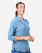 CORE365 CE510LW - Women's Ultra UVP Marina Shirt - Columbia Blue