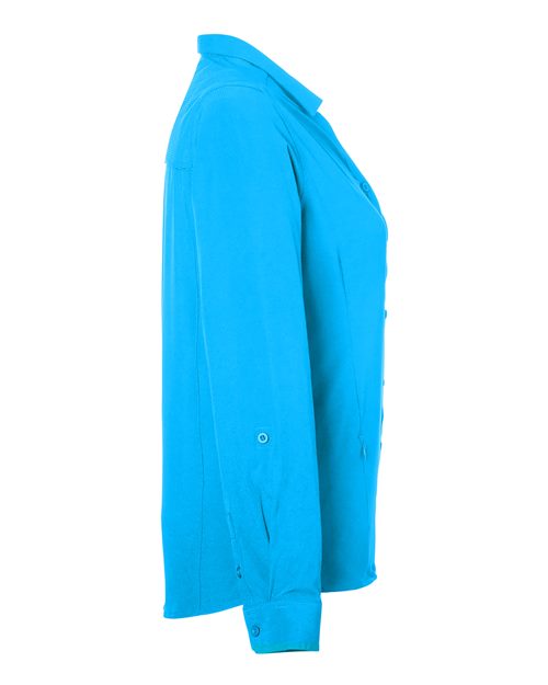 CORE365 CE510LW - Women's Ultra UVP Marina Shirt - Electric Blue