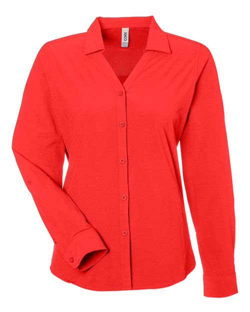 CORE365 CE510LW - Women's Ultra UVP Marina Shirt - Marina Red