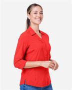 CORE365 CE510LW - Women's Ultra UVP Marina Shirt - Marina Red