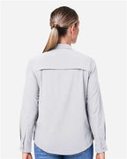 CORE365 CE510LW - Women's Ultra UVP Marina Shirt - Platinum
