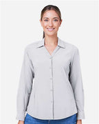 CORE365 CE510LW - Women's Ultra UVP Marina Shirt - Platinum