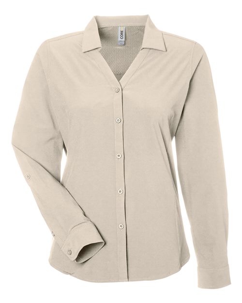 CORE365 CE510LW - Women's Ultra UVP Marina Shirt - Stone