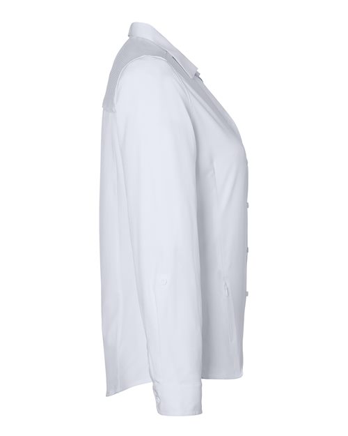 CORE365 CE510LW - Women's Ultra UVP Marina Shirt - White