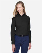 CORE365 78193 - Women's Operate Twill Shirt - Black