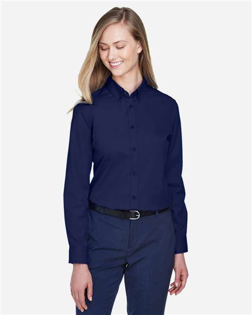 CORE365 78193 - Women's Operate Twill Shirt - Classic Navy