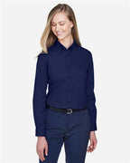 CORE365 78193 - Women's Operate Twill Shirt - Classic Navy
