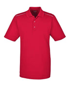 CORE365 88181R — Men's Radiant Performance Piqué Polo with Reflective Piping — Classic Red (flat)