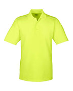 CORE365 88181R — Men's Radiant Performance Piqué Polo with Reflective Piping — Safety Yellow (flat)