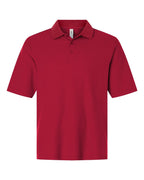 CORE365 CE106T — Men's Tall Resolve CVC Performance Pique Polo — Classic Red (flat)