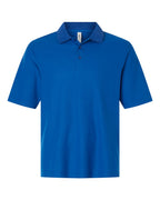 CORE365 CE106T — Men's Tall Resolve CVC Performance Pique Polo — True Royal (flat)