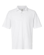 CORE365 CE106T — Men's Tall Resolve CVC Performance Pique Polo — White (flat)