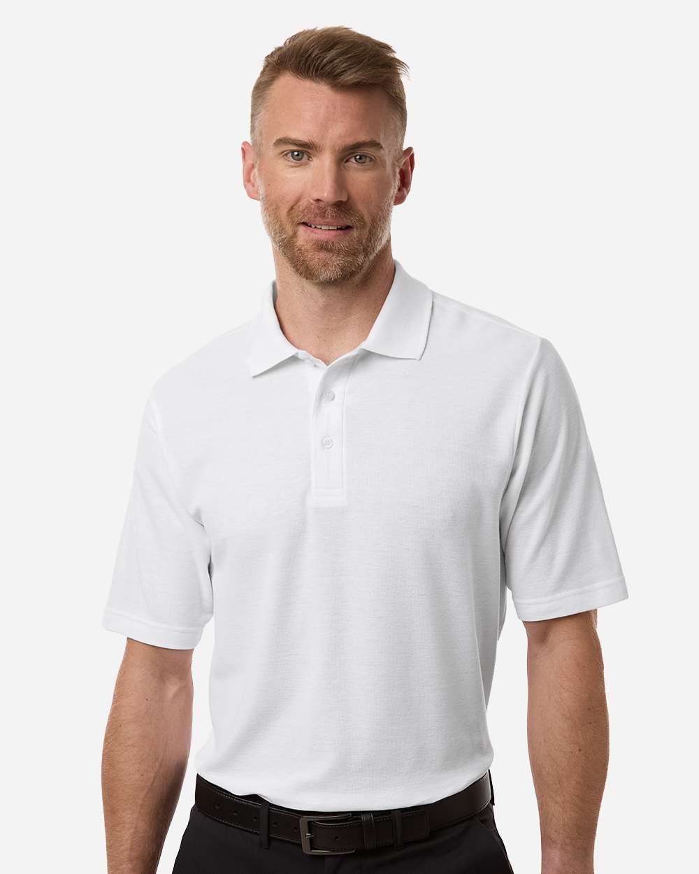CORE365 CE106T — Men's Tall Resolve CVC Performance Pique Polo — White