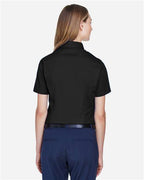 CORE365 78194 - Women's Optimum Short Sleeve Twill Shirt - Black