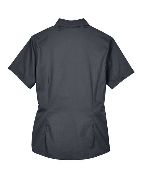 CORE365 78194 - Women's Optimum Short Sleeve Twill Shirt - Carbon